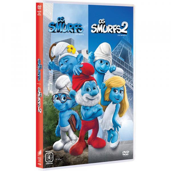 DVD - os Smurfs + os Smurfs 2 - Sony Pictures