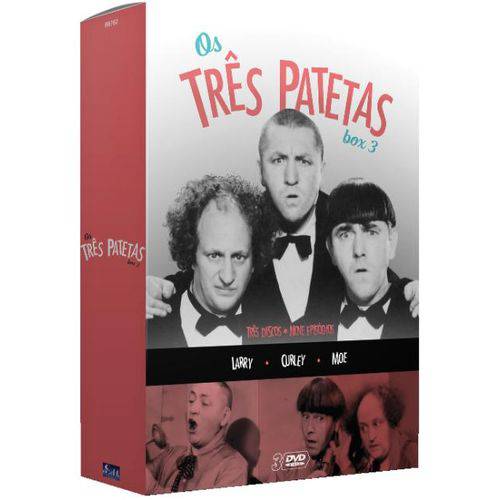 DVD os Três Patetas – 3 Discos