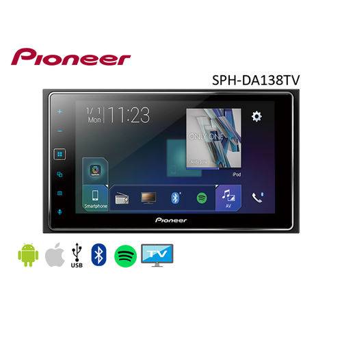 DVD Pioneer SPH-DA138TV 2 Din com Tela 6,2" TV USB e Bluetooth
