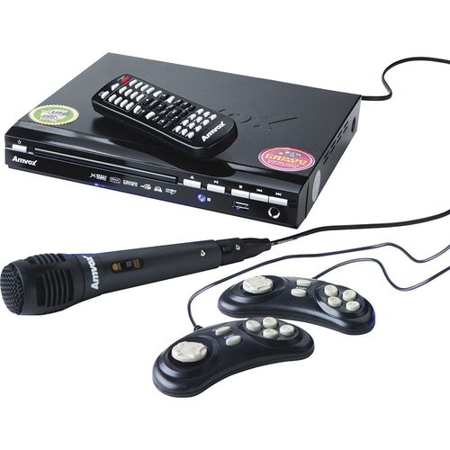 DVD Player Amvox Amd-909, USB, Função Karaokê, Função Game + 2 Joysticks - Bivolt