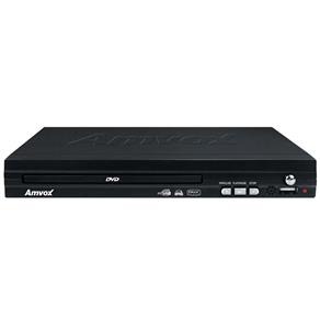 DVD Player Amvox AMD290 com Entrada USB e Função Ripping - Preto
