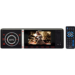 DVD Player Automotivo AR70 MM520 Tela 3" - Rádio AM/FM, Entradas USB, SD, AUX e P/câmera de Ré