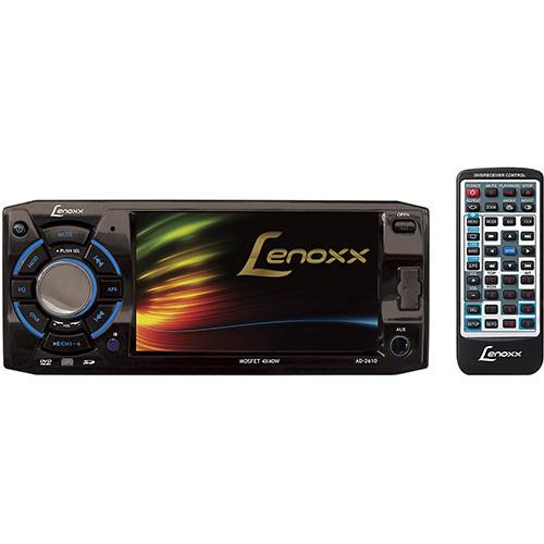 DVD Player Automotivo Lenoxx AD 2610 Tela 4.3 com Rádio FM e Entradas USB e SD