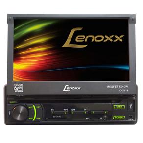 DVD Player Automotivo Lenoxx AD2619 com Tela Retrátil Touch Screen de 7" , Rádio FM, Entradas USB, SD, Auxiliar e Controle Remoto