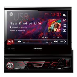 DVD Player Automotivo Pioneer AVH-3880DVD com Tela de 7" Touch Screen, Entrada Auxiliar Frontal, USB, Rádio AM/FM e Controle Remoto