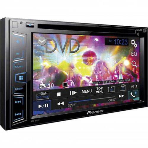 Dvd Player Automotivo Pioneer Avh-288bt, Bluetooth, Entradas Usb e Auxiliar + Câmera de Ré