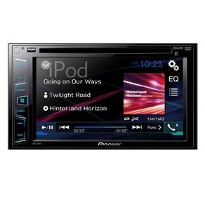 DVD Player Automotivo Pioneer AVH-288BT com Tela de 6,2", Bluetooth, Entradas USB e Auxiliar, Equalizador Gráfico e Interface para IPod/iPhone