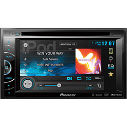 DVD Player Automotivo Pioneer AVH-X2580BT Tela 6,1" - Bluetooth, 3 Saídas RCA, Entradas USB, AUX e P/câmera de Ré