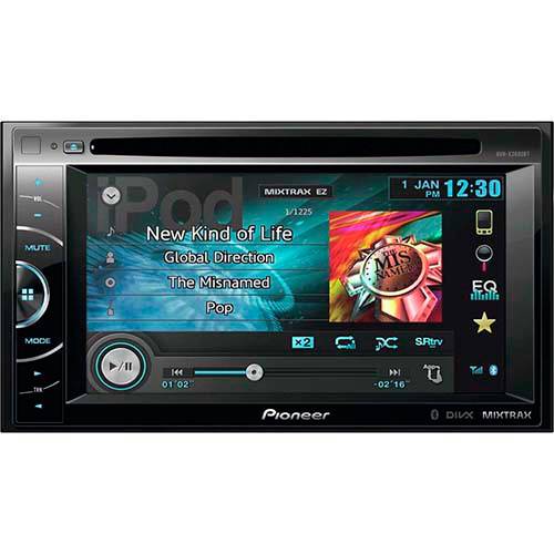 Tudo sobre 'DVD Player Automotivo Pioneer 2 Din AVH-X2680BT Mixtrax Tela 6.1 Touch USB, Aux e Bluetooth'