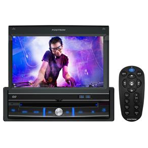 DVD Player Automotivo Pósitron SP6300AV com Tela LCD 7" Touch Screen, Conexão USB (Traseira) e Auxiliar Frontal e Controle Remoto
