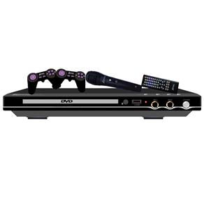 DVD Player Karaokê Lenoxx DK-417 C/ Entrada USB, 1 Microfone, Game e Ripping