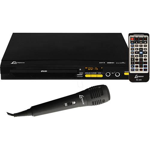 DVD Player Lenoxx DK-452 com Karaokê Pontuação e USB