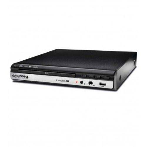 DVD Player Mondial D-10 com Karaokê Preto