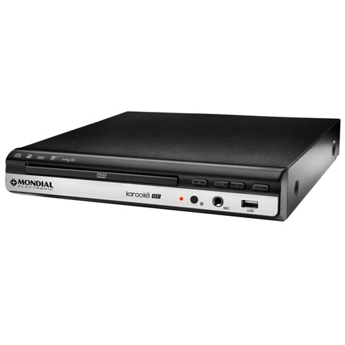DVD Player Mondial D-15 com Entrada USB e Função Karaokê - Bivolt