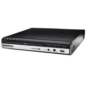 DVD Player Mondial D-15 com Karaokê, Entrada USB e Ripping