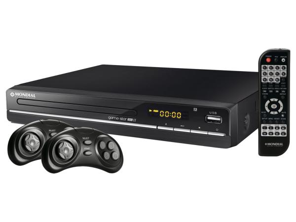 DVD Player Mondial Game Star II D-14 - com Função Karaokê USB