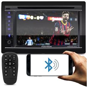 Dvd Player Multimídia Carro Pósitron SP8720 2 Din 6,2 Polegadas Touchscreen TV Digital Bluetooth USB
