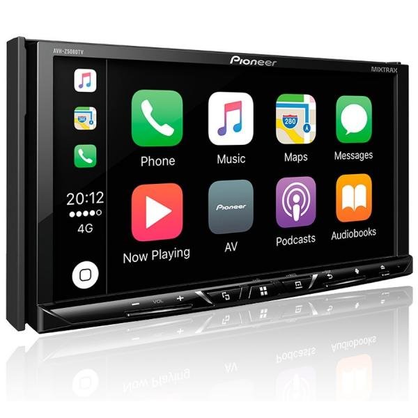 DVD Player Pioneer AVH Z5080TV 7 Polegadas USB Bluetooth TV Digital Apple CarPlay Android Auto