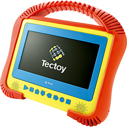 DVD Player Portátil C/ Tela LCD 7", Entrada USB, Decodificador Dolby Digital e Leitura de MP3 - Kids - DVT-K3001- Tectoy