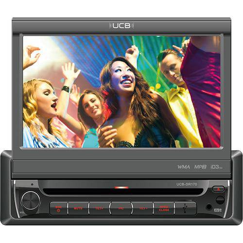DVD Player - Ucb Connect - Retratil-USB-Sb-Touch-Tela 7 - Cada (Unidade) - Dr170