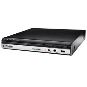 DVD Player Vídeo Mondial D-15, USB, Função Karaokê - Bivolt