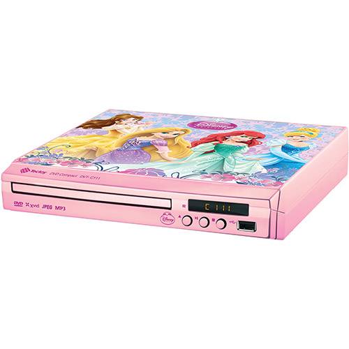 DVD PlayerTectoy Compact DVT-C111 Princesas com Entrada USB