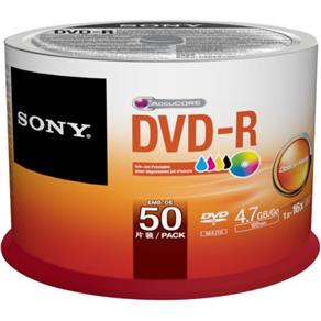 Dvd-R 120Min 4.7Gb 16X 50Dmr47Sbz2La Sony