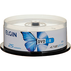 Tudo sobre 'DVD-R 16x/4.7GB/120 Minutos (Cake com 25 Unidades)'