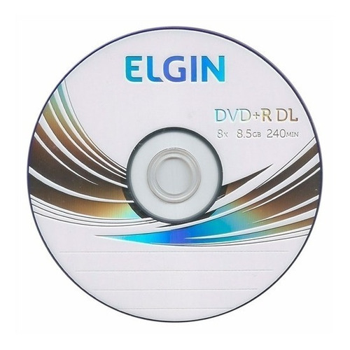 Dvd+R 8,5 Gb 240 Min 8X Dual Layer Pino Unidade 82083 Elgin