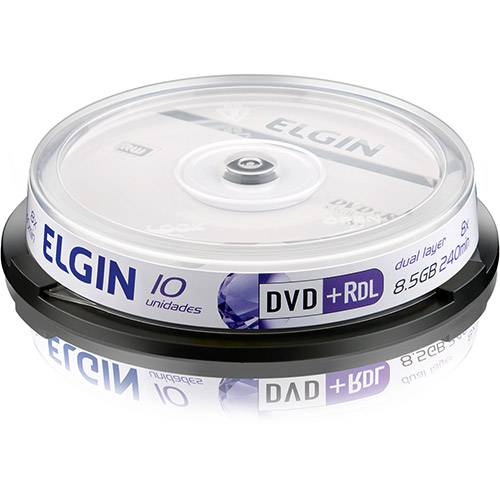 Tudo sobre 'DVD+R Elgin 8,5GB/240min 8x (Dual Layer) (Cake C/ 10)'