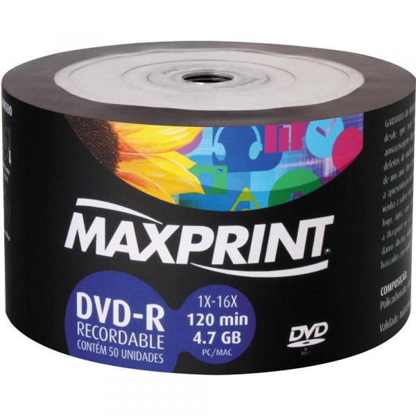 DVD-R Gravável C/50 Unidades - 4.7gb, 1x-16x, 120min - Multilaser