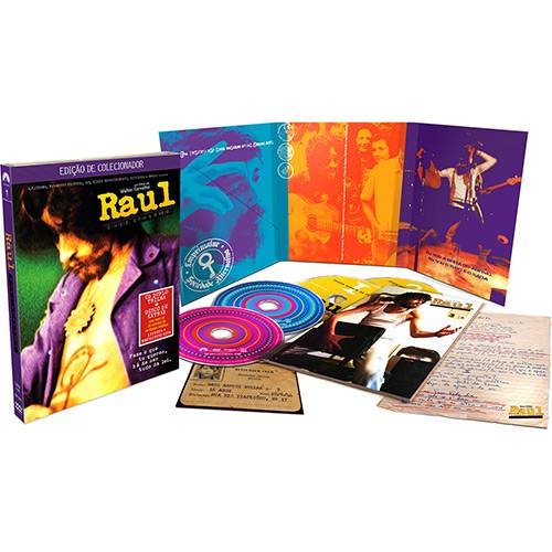 DVD Raul Seixas - Trilha Sonora do Filme: o Início, o Fim e o Meio - Edição Colecionador (2 DVDs+2 CDs)