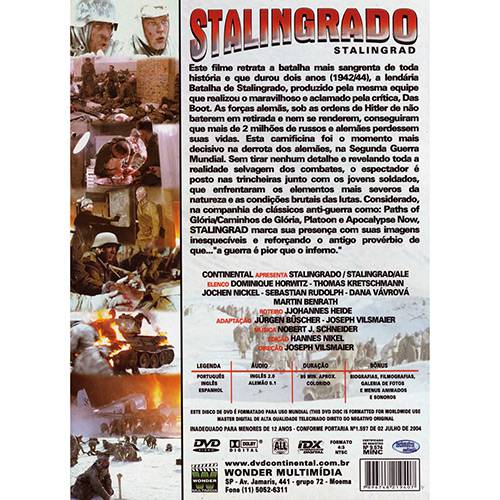 Tudo sobre 'DVD Stalingrado'