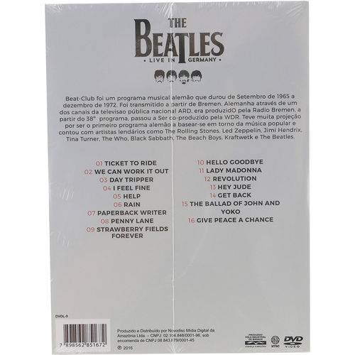 Tudo sobre 'DVD - The Beatles - Live In Germany'