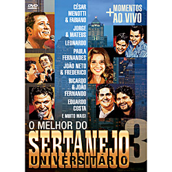 DVD Vários Artistas - o Melhor do Sertanejo
