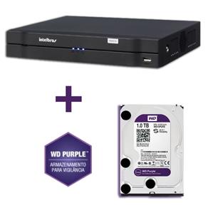 DVR Stand Alone Multi HD Intelbras MHDX-1004 4 Canais + HD 1TB WD Purple de CFTV