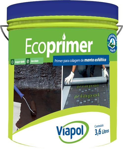 Ecoprimer Asfáltico 3,6 Litros - Preto - Viapol