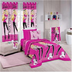 Edredom Infantil Barbie Royal Rock - Santista - Pink