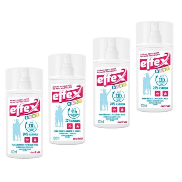 EFFEX Baby Repelente Spray 100ml Ache (kit C/04)