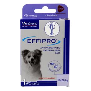 Effipro Antipulgas e Carrapatos Cães 10 a 20kg (1,34ml) - Virbac