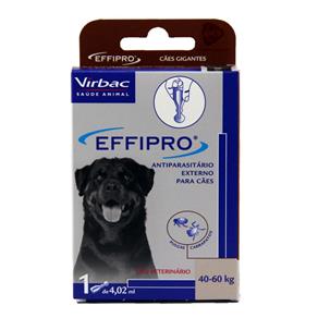 Effipro Antipulgas e Carrapatos Cães 40 a 60kg (4,02ml) - Virbac