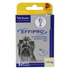 Effipro Antipulgas e Carrapatos Cães Até 10 Kg (0,67ml) - Virbac