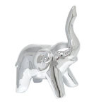 Elefante Cerâmica 15 Cm Prata