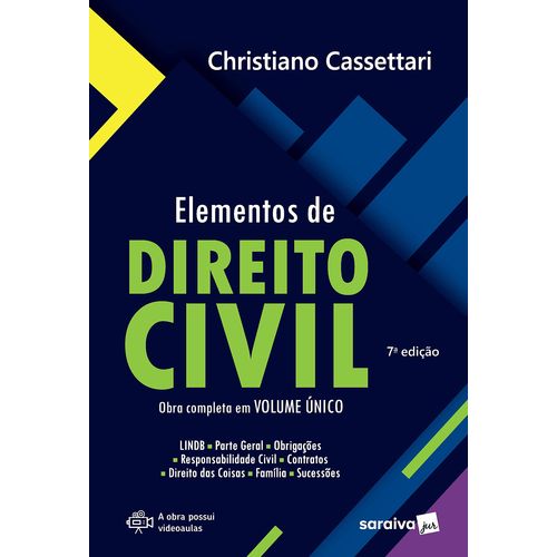 Elementos de Direito Civil - 7ª Edição (2019)