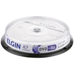 Elgin Midia Dvd+r 8,5gb / 240 Min / 8x / Dual Layer Pino 10