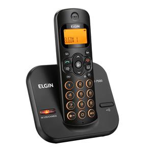 Elgin Telefone S/Fio ID Chamada/Viva-Voz/Preto TSF7500