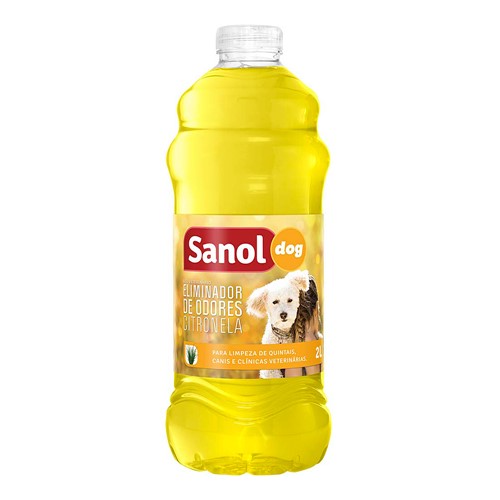 Eliminador de Odores Sanol Dog Citronela 2 Litros