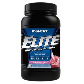 Elite 100% Whey Protein 907G Morango - Dymatize Nutrition