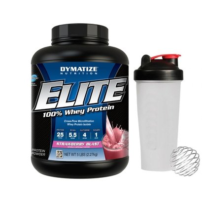 Elite Whey 5 Lbs + Coqueteleira - Dymatize Nutrition
