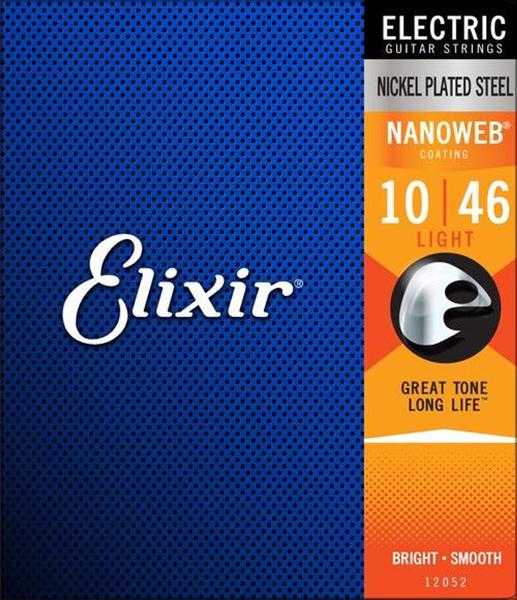 Elixir - Encordoamento para Guitarra 010 Light Nanoweb